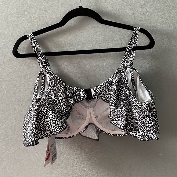 NWT Elomi Ruffle Bikini Top *Bra sized* US 40G - Picture 7 of 10